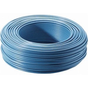 Cablu electric FY, 1 x 1,5  mmp, cupru rigid, albastru, rola 10 m