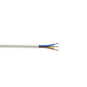 Cablu electric MYYM, 3 x 0,75  mmp, cupru flexibil, alb, rola 10 m
