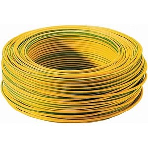 Cablu electric MYF, 1 x 1,5 mmp, cupru flexibil, verde galben, rola 25 m