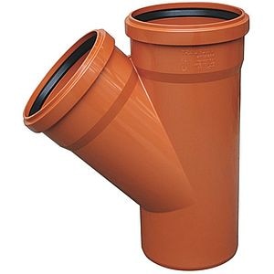 Ramificatie canalizare PVC, 45 g, 125 x  110 mm  Valplast