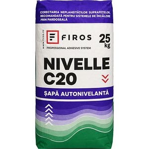 Sapa autonivelanta, gri, 25 kg, Firos Nivelle C20