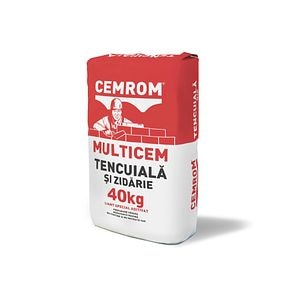 Tencuiala zidarie liant special aditivat, 40 kg • Cemrom