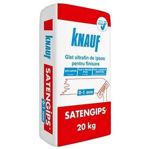 Glet ultrafin de ipsos pentru finisare, 20 kg • Knauf Satengips