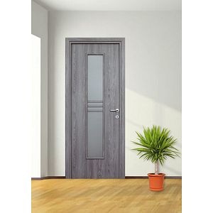 Set pervaz, MDF, gri, 6 x 210 cm