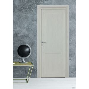 Usa de interior cu geam, alb, reversibila, mdf, 203 x 68 cm, toc inclus • Mod