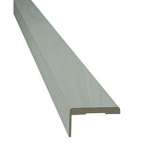 Set Pervaz Reglabil, Alb Pol PVC, Gri, 7 x 215 cm