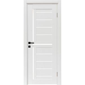 Usa interior VELTA Lumia, cu geam, reversibila, MDF, 88 x 203 cm, alb