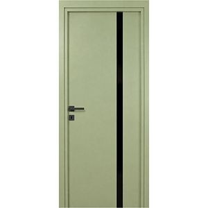Usa interior Karpat Blackline, fara geam, reversibila, MDF, 78 x 203 cm, oliv