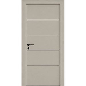 Usa interior Horizon 4, fara geam, reversibila, MDF, 88 x 203 cm, gri mat