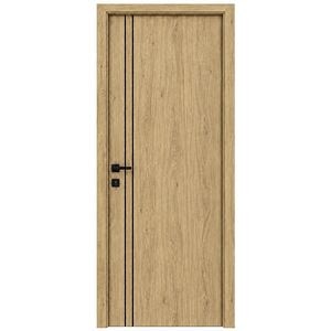 Usa interior Verto 2, fara geam, reversibila, MDF, 68 x 203 cm, stejar