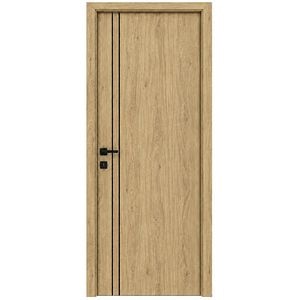Usa interior Verto 2, fara geam, reversibila, MDF, 88 x 203 cm, stejar