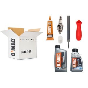 Pachet cu vaselina, ulei, pila, bujie, maner pentru motofierastrau • O'MAC
