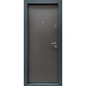 Usa de intrare pentru apartament, metalica, antracit, stanga, 205 x 94 cm  Bella Casa BC 110