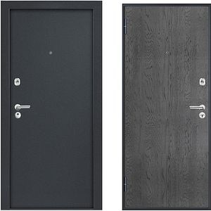 Usa de intrare pentru apartament, metalica, gri, stanga, 205 x 86 cm • Bella Casa BC 100 