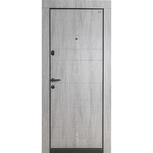 Usa de intrare pentru apartament, metalica, gri, dreapta, 202 x 86 cm • Bella Casa BC 102
