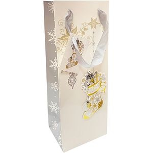 Punga sticla SAVCOM Craciun 3D, 12.5 x 33 x 10 cm, diverse modele