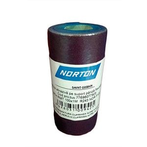 Rulou abraziv pe suport de panza, 120 x 1 mm, granulatie 60