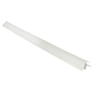 Profil plinta lambriu, PVC, culoare alb, 10 mm
