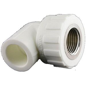 Cot plastic FI, unghi 90, 25 mm, racord 1/2 