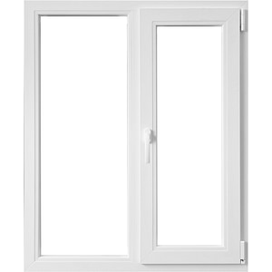Fereastra PVC, alba, 4 camere, 100 x 100 cm, simpla deschidere, dreapta