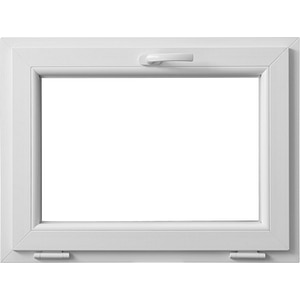 Fereastra termopan PVC, geam Float + Low-E, alb, 4 camere, 96 x 56 cm, simpla deschidere, oscilanta • Aplast
