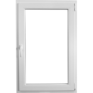 Fereastra termopan PVC, geam Float + Low-E, alb, 4 camere, 56 x 86 cm, dreapta, dubla deschidere, oscilobatanta • Aplast