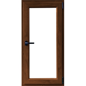 Fereastra termopan PVC, geam Float + Low-E, nuc, 6 camere, 56 x 116 cm, dreapta, dubla deschidere, oscilobatanta • Aplast