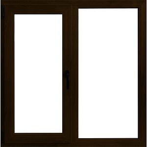 Fereastra termopan PVC, geam Float + Low-E, nuc, 6 camere, 156 x 116 cm, stanga, dubla deschidere, fixa + oscilobatanta • Aplast