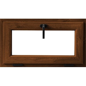 Fereastra termopan PVC, geam Float + Low-E, nuc, 6 camere, 76 x 56 cm, simpla deschidere, oscilanta • Aplast