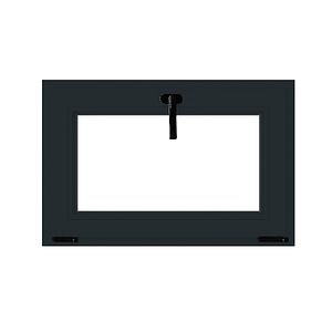 Fereastra termopan PVC, geam Float + Low-E, gri, 6 camere, 96 x 56 cm, simpla deschidere, oscilanta  Aplast