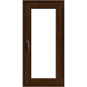 Fereastra termopan APLAST, PVC, 5 camere, 56 x 116 cm, deschidere oscilobatanta dreapta, maro