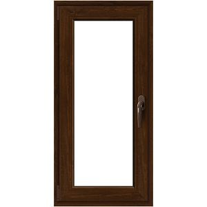 Fereastra termopan APLAST, PVC, 5 camere, 56 x 116 cm, deschidere oscilobatanta stanga, maro