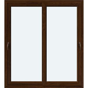 Usa intrare APLAST, glisanta, glisare, PVC, 180 x 200 cm, maro inchis