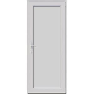Usa intrare APLAST, fara geam, dreapta, PVC, 88 x 205 cm, alb