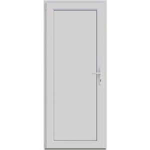 Usa intrare APLAST, fara geam, stanga, PVC, 88 x 205 cm, alb