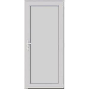 Usa intrare APLAST, fara geam, dreapta, PVC, 88 x 195 cm, alb