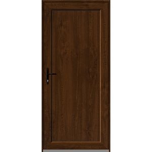 Usa intrare APLAST, fara geam, dreapta, PVC, 88 x 195 cm, maro inchis