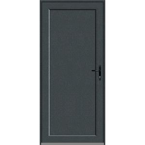 Usa intrare APLAST, fara geam, stanga, PVC, 88 x 195 cm, gri antracit