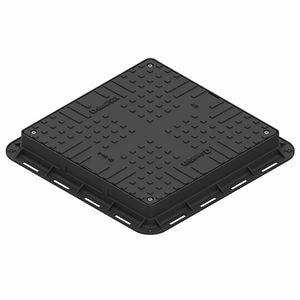 Capac PP negru 700X700 PL.550X550 • Vodaland