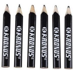 Set creioane dulgher KRONUS, lemn, negru, 6 buc