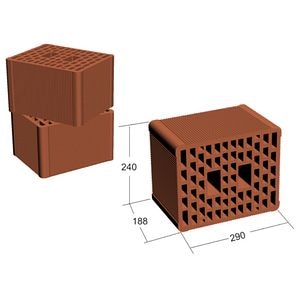 Caramida SOCERAM Duroherm, 29x24x18.8 cm