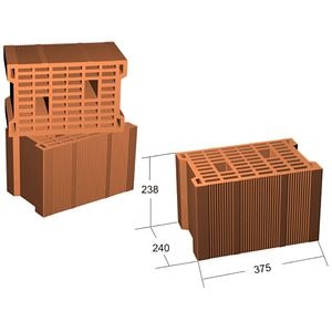 Caramida SOCERAM Durotherm E, 37.5x24x23.8 cm