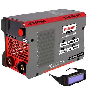 Aparat sudura invertor ALMAZ, MMA, 250A, 2-3.2 mm, 230V, Afisaj digital + Ochelari sudura