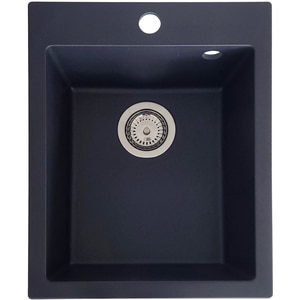 Chiuveta bucatarie SANDONNA Vesta 40, 1 cuva, compozit granit, negru