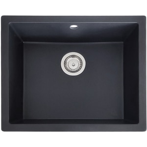 Chiuveta bucatarie SANDONNA Joanna 55, 1 cuva, compozit granit, negru