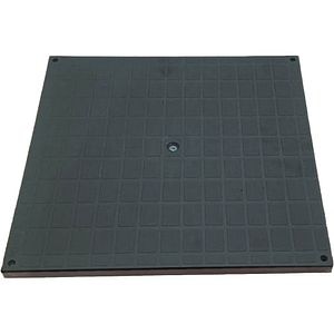 Capac pentru camin pluvial VODALAND 98472IN, polipropilena, A15, 400 x 400 mm, negru