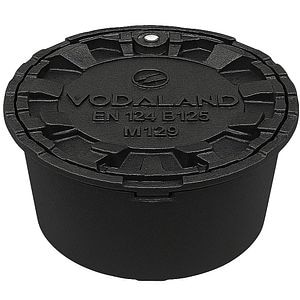 Sifon filtru VODALAND 33152125, fonta, D 200mm, negru