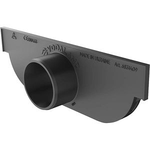 Placa capat pentru rigola VODALAND 6831409, polipropilena, D 32mm, 120 x 40 mm, negru