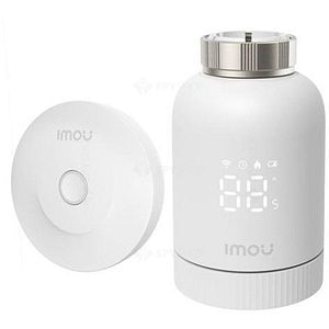 Kit termostat smart IMOU KIT-TRV1-EU-2, Wi-Fi, ZigBee, alb