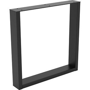 Picior masa stil industrial, 38 x 38.2 x 6 cm, rectangular, negru